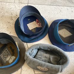 Nice vintage collection lot of Soviet Communist Russian hats caps East German cap too military 