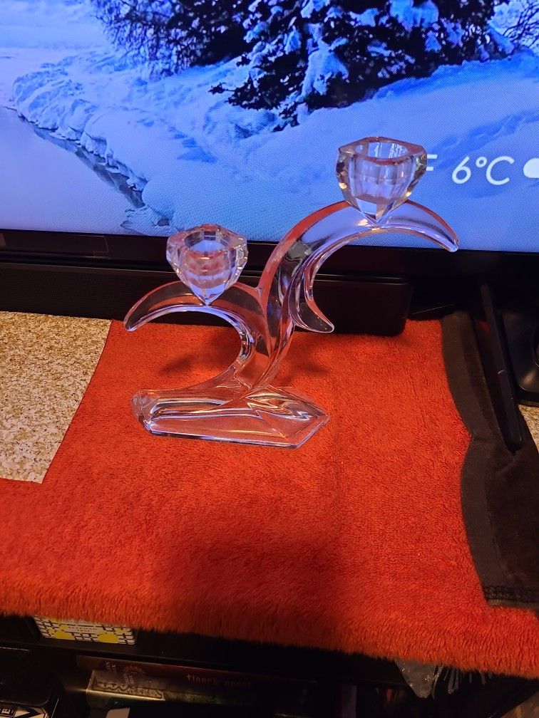 DOUBLE CANDLE HOLDER(Never Used)
