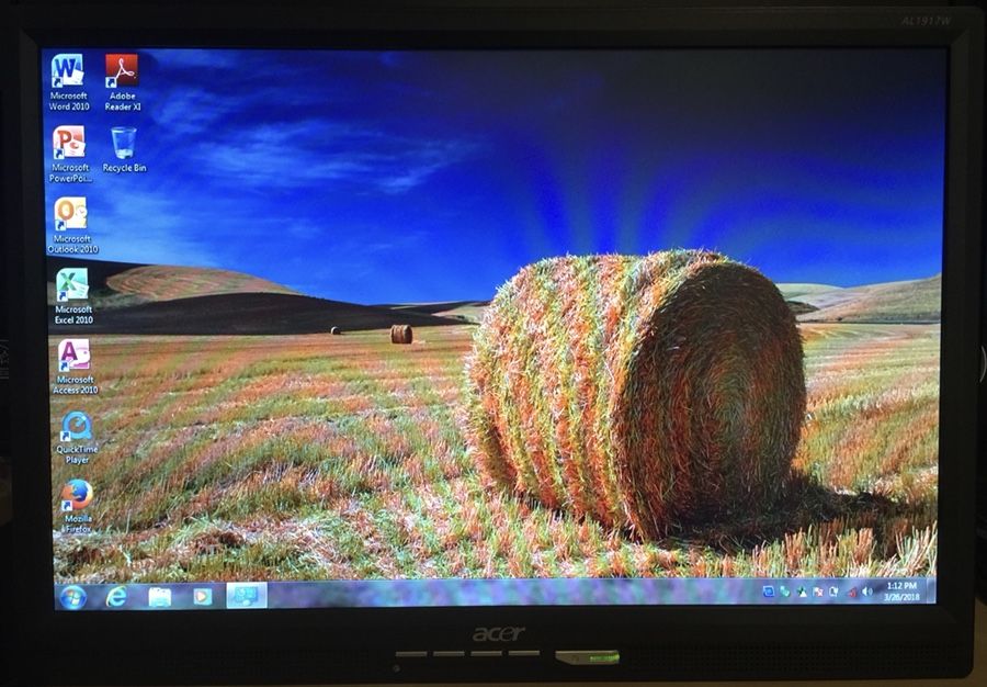 Acer AL1917W 19-inch LCD widescreen monitor with speakers, no stand