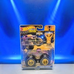 Hot Wheels Monster Trucks Torque Terror Trophy Champions Gold Diecast Truck