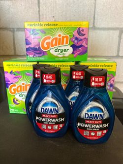 Gain dryer sheets, and dawn spray bundle deal!!