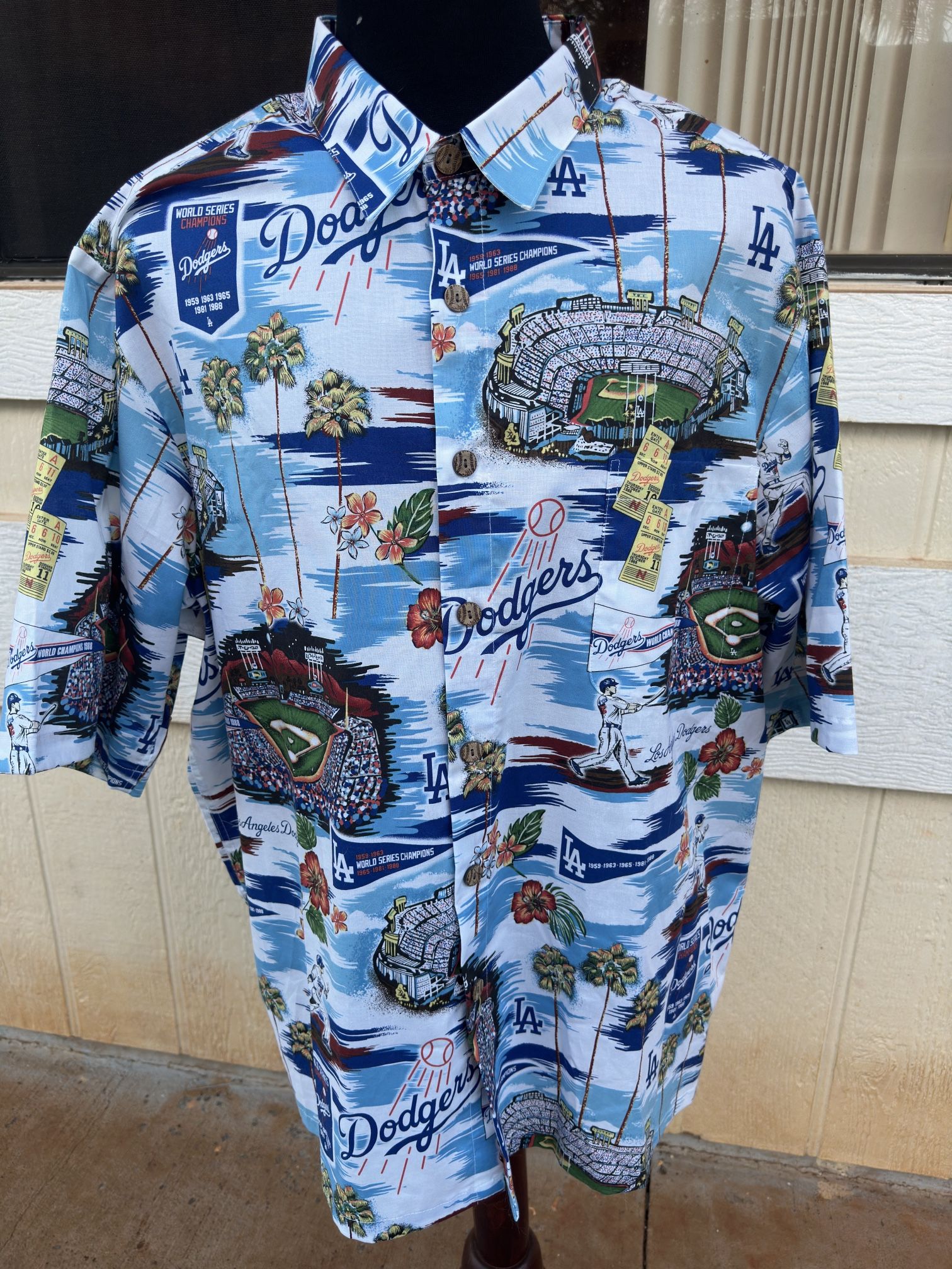 New Reyn Spooner Los Angeles Dodgers Baseball Men's XXL