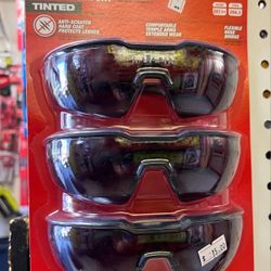 Milwaukee 3 pack Tinted Safety Glasses $15 per pck