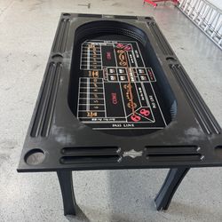 Poker And Craps Table 
