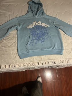 Blue Sp5der hoodie size M
