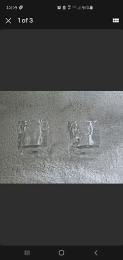 Partylite Glacier Pair candle holder