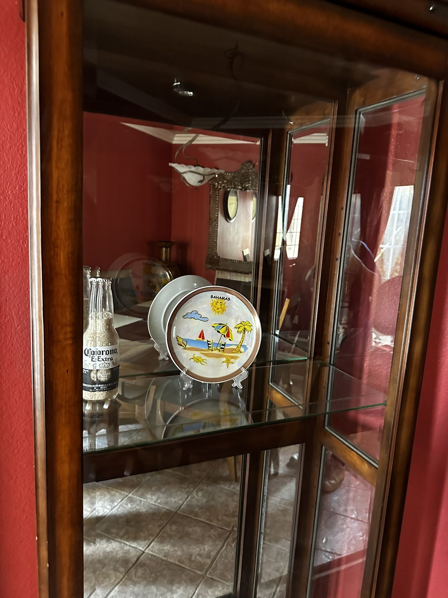 Mahogany Curio Cabinet