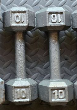 10lb hex dumbbells set