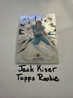 Jack Kiser Jacksonville Jaguars LB Topps Rookie Card.