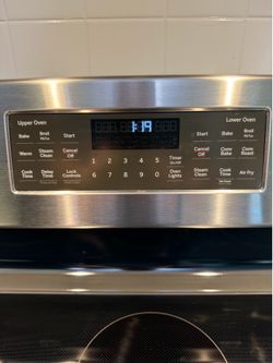 GE double oven range
