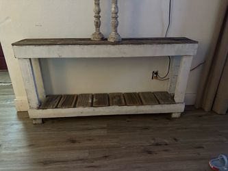 Rustic Farmhouse Wood Console Table