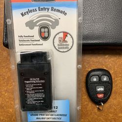 Keyless Entry Remote with Key Fob.