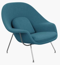 Knoll Authentic With Tags Womb Chair & Ottoman 1970’s