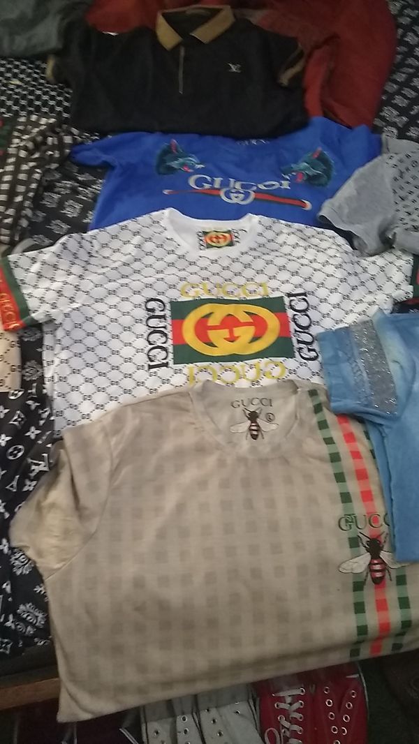 Designer Gucci an Louis Vuitton shirts size large for Sale in Nashville, TN - OfferUp