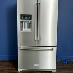 KitchenAid 26.8 Cu. Ft. Standard-Depth French Door Refrigerator with Exterior Ice and Water Dispense