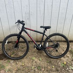 Incline 26-inch Men's 18-speed Hardtail Mountain Bike, red And Black