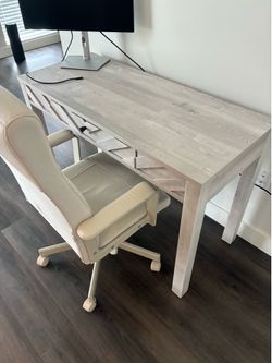 Desk and chair