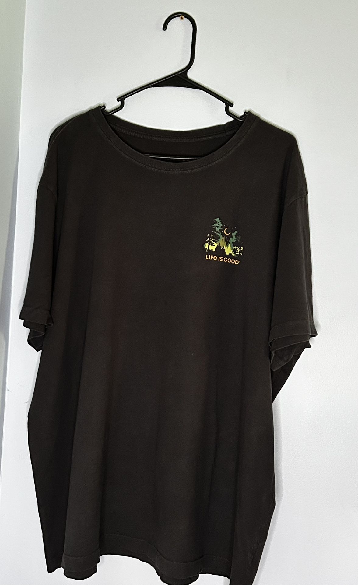 Life Is Good SS Shirt Crusher Tee LOG ON CAMPFIRE Camp Music Mens XXL