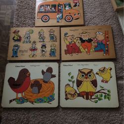 Vintage 60’s-70’s Fisher Price Puzzles