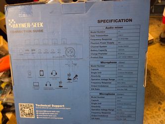 Hayner-Seek H1 Audio Mixer with Microphones