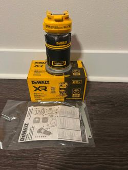 New Dewalt 20V MAX XR Cordless Brushless Fixed Base Compact Router (Tool Only)