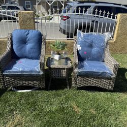 Brand New Patio Outdoor Furniture Set Swivel And Rocking Chairs