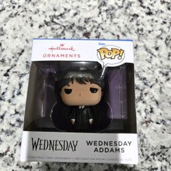 New in box. 2024 Hallmark Funko Pop! WEDNESDAY ADDAMS Christmas Tree Ornament NEW In BOX