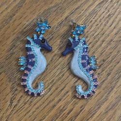 Sea horse earrings