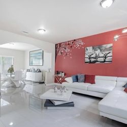 White Modern Sectional 