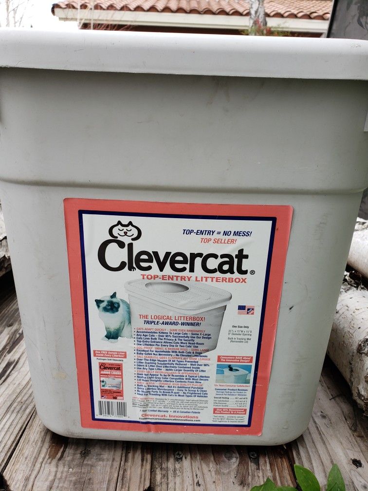 Clever CAT Top Entrance LITTER BOX 📦 👏