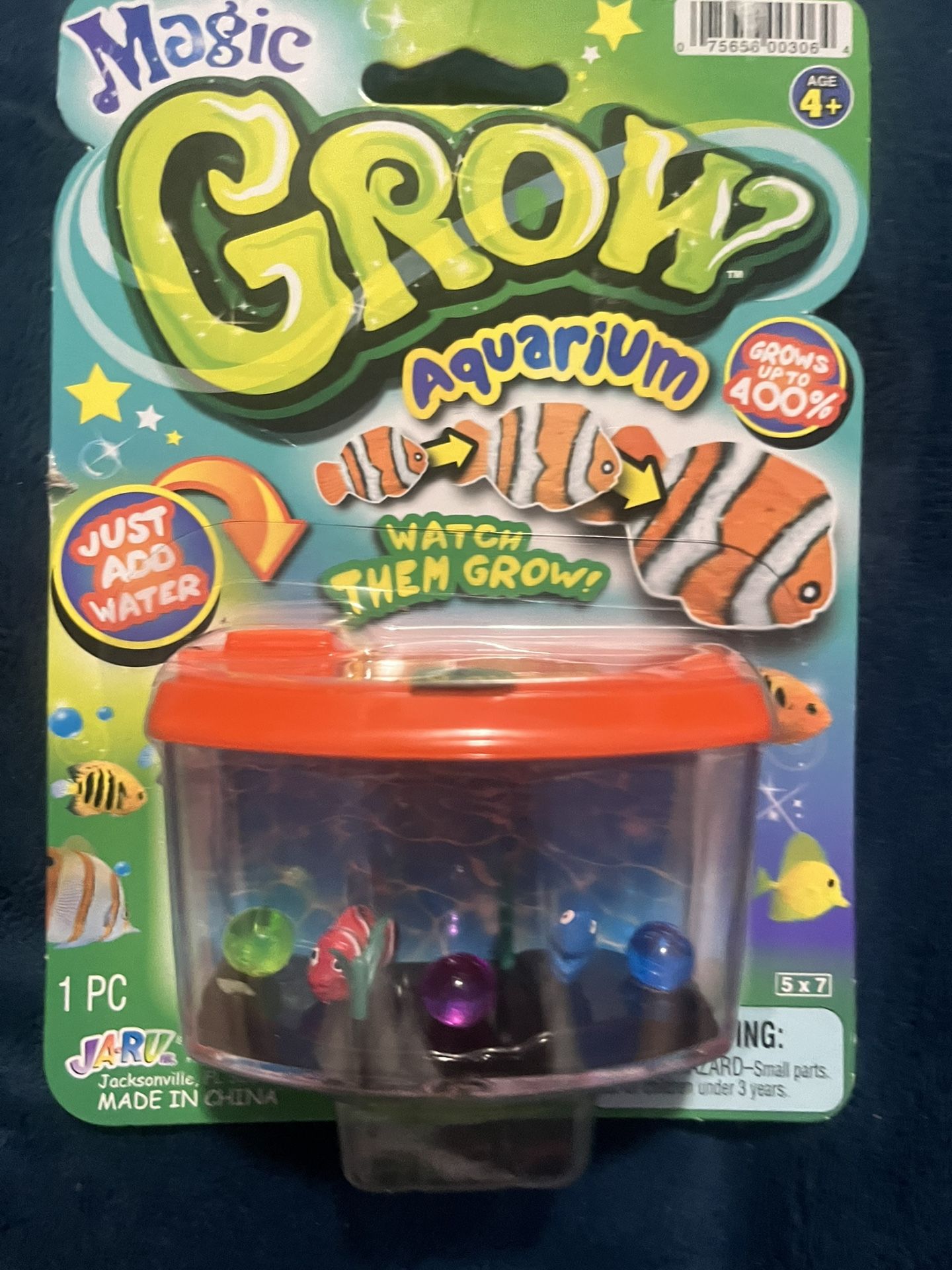 Ja-Ru Magic Grow Aquarium Water Growing 2 Fish Toys in a Tank Just Add Water