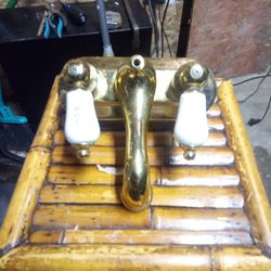 Vintage Brass Bathtub Faucet