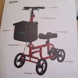 ELENKER KNEE WALKER BLUE & WHITE