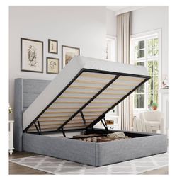 Queen Bed Frame  With Storage