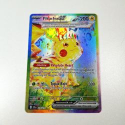 Pikachu ex Special Illustration Rare Pokemon SV08: Surging Sparks #238 Holo