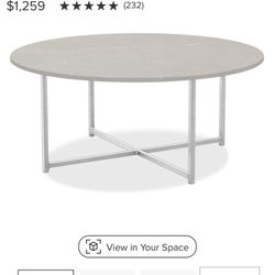 Room And Board Classic Coffee Table - Fog Quartz