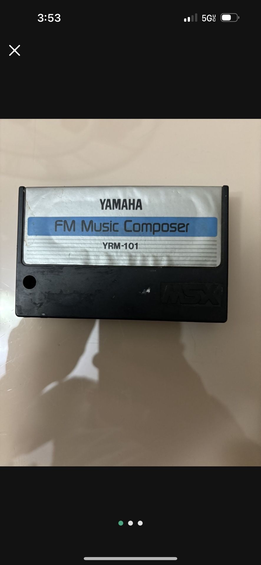Yamaha YRM-101 FM Music Composer Cartridge for CX-5M