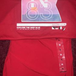 Xl red and white Nautica