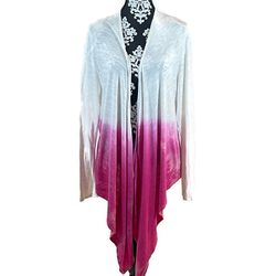 Fashion Bug Asymmetrical Ombré Cardigan Sweater