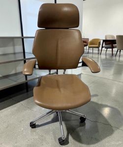 Humanscale Freedom Headrest Office Chair – Brown Leather | $700