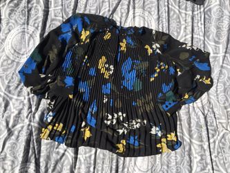 Pleated floral top