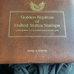 22kt Golden Replicas Of United States Stamps