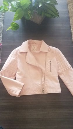 Super cute 'leather' jacket fully lined worn once