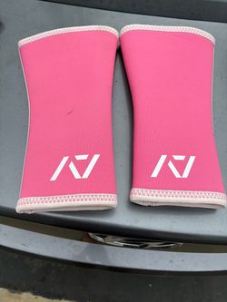 Unisex Pink A7 Knee Sleeves