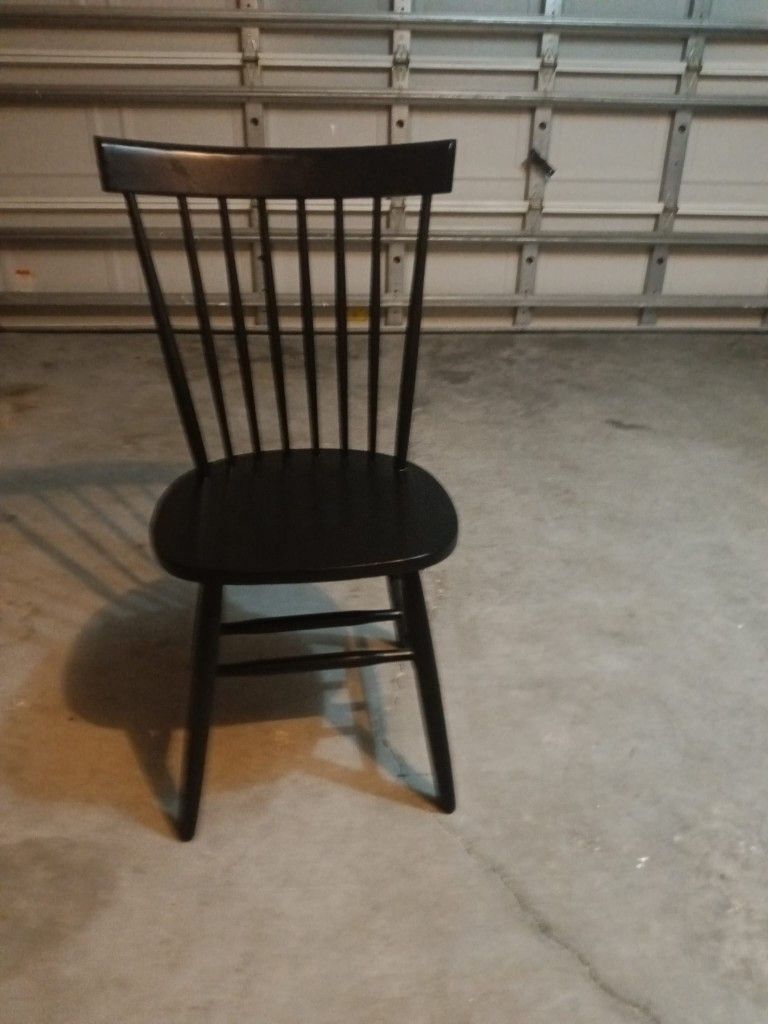 Black wooden chair set of 4