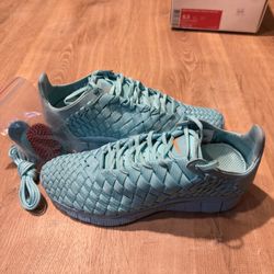 Nike Free Inneva Woven Tech SP Light Aqua Blue CLEAN 705797-448 Sz 6.5 Womens 8