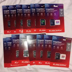 (15) 128 GB SanDisk Image Mate 