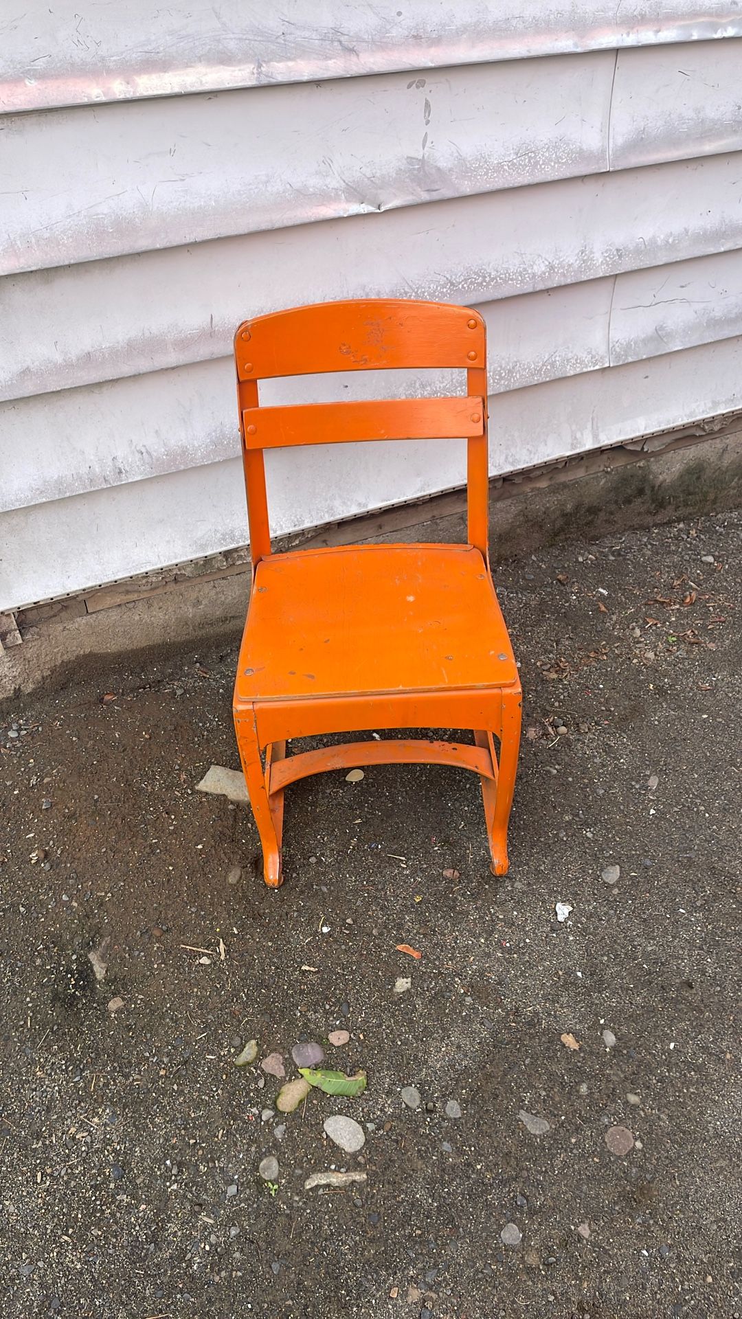 Kids Metal Wood Seat Chair