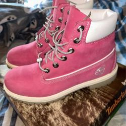 Pink Timberland Boots