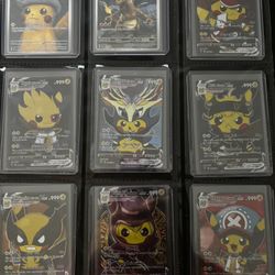 Custom made pokemon cosplay cards